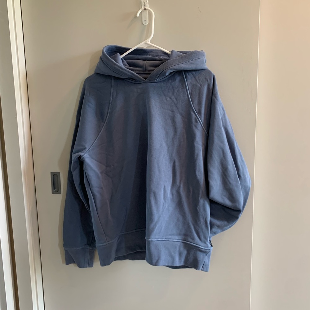 Blue jersey hoodie